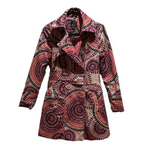 Rare Vintage JT Jennifer Taylor Multi-coloured Coat XS